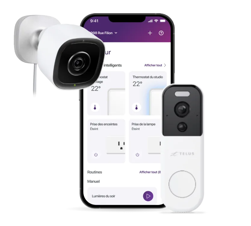 Application Maison connectée de TELUS avec la sonnette vidéo