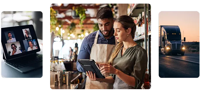 Collage highlighting a selection of industries supported with custom bundles