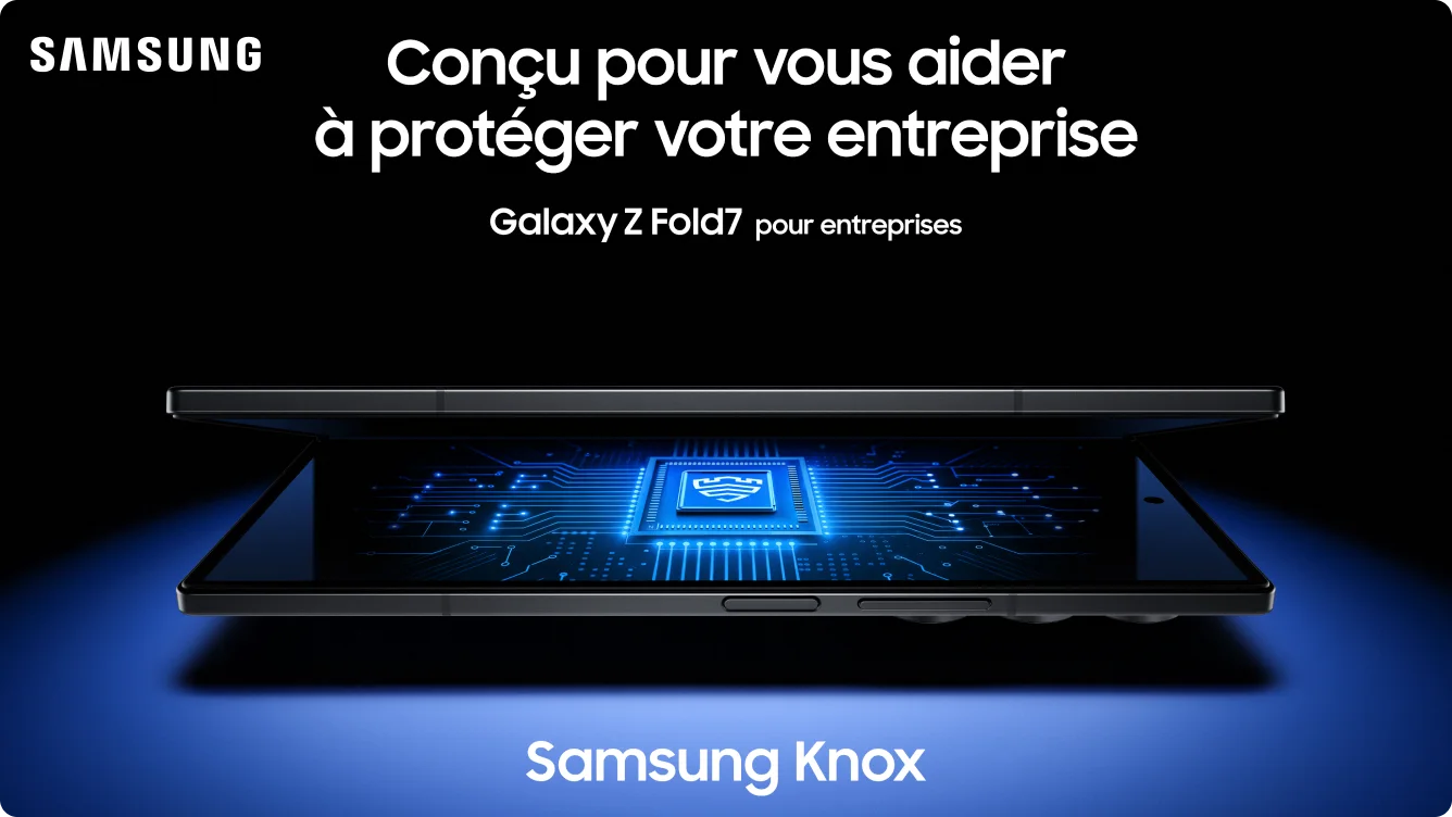 Vues avant et arrière du Galaxy Z Fold7
