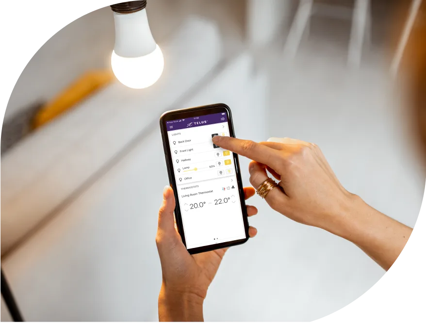 Configurez et commandez facilement votre ampoule intelligente au moyen de l’application Maison connectée.