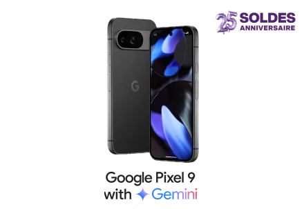 Vues avant et arrière du Google Pixel 9