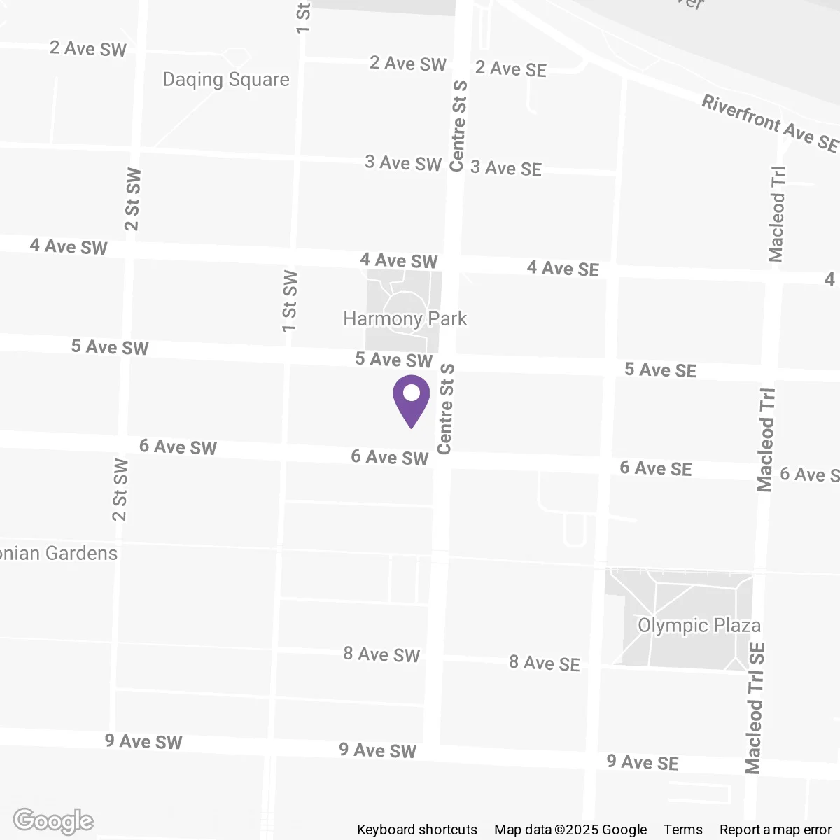 Map of Vancouver with Nelson Clinic pin