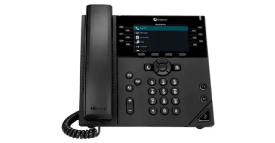 An image showing an example of a desk phone.