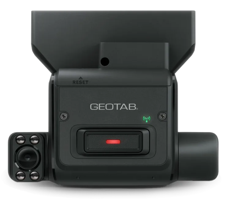 Vehicle dash camera for fleet safety and video telematics.