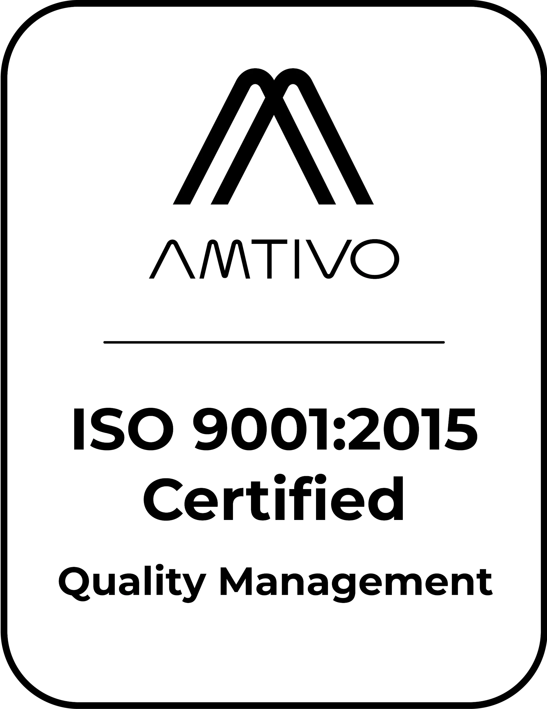 ISO 9001:2015 certification logo