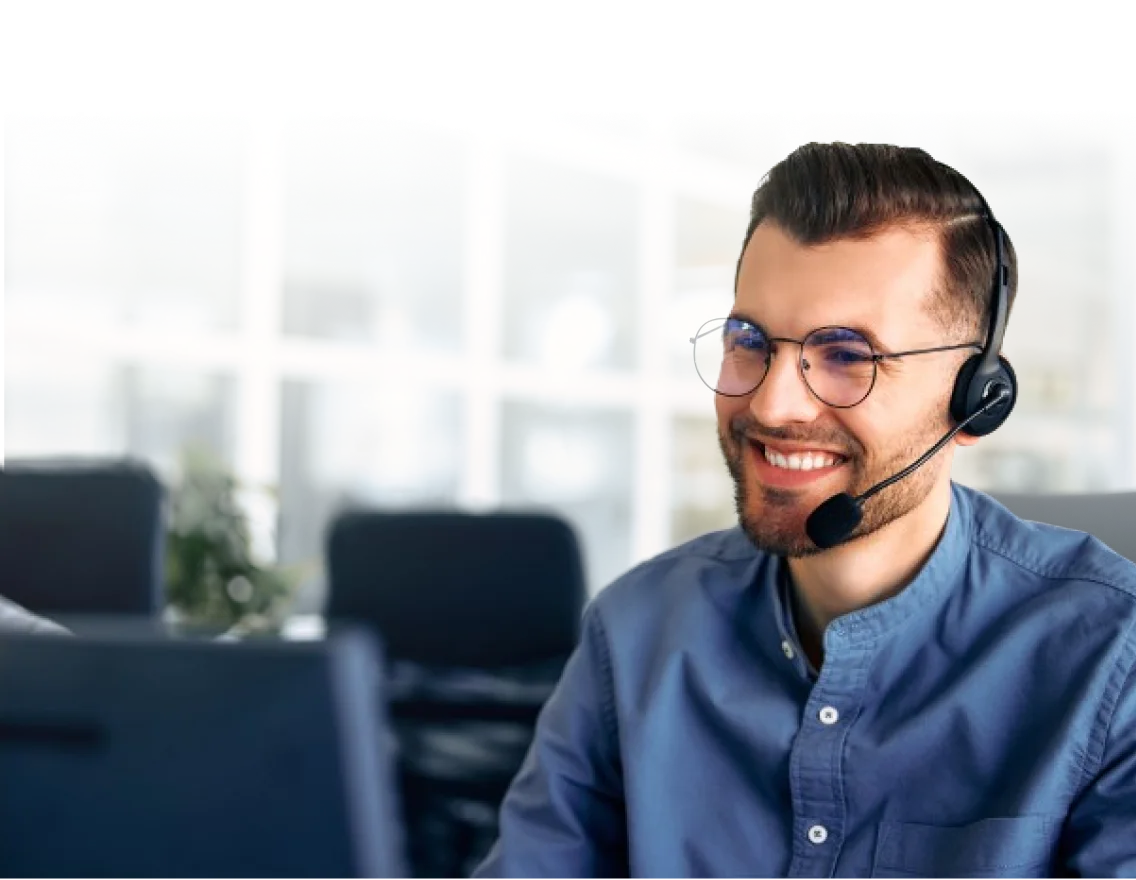 A dedicated Identity Theft Support specialist with a headset.