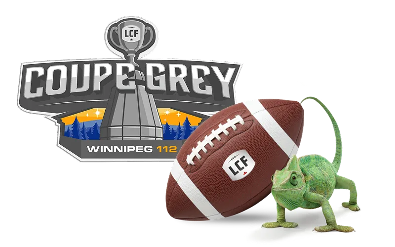 Image of CFL football and Chameleon