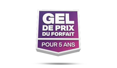 Internet TELUS PureFibre avec gel de prix du forfait pour 5 ans