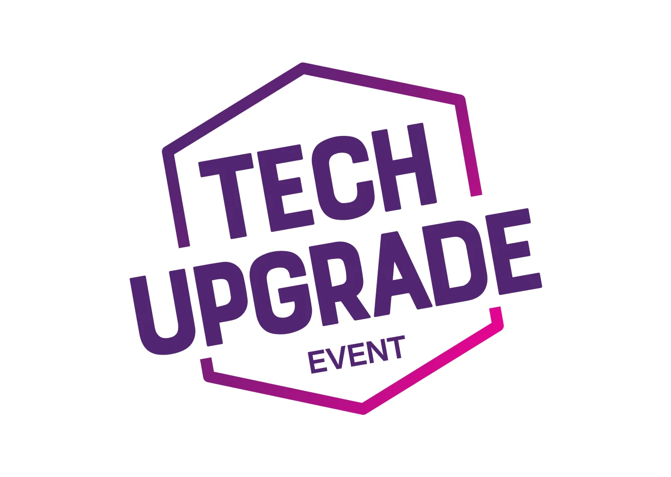 A roundel with the words “Tech Upgrade Event.”
