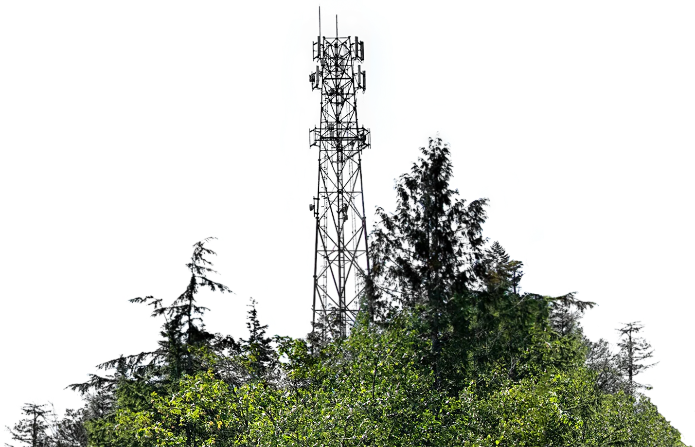 A 5G mobile cell tower