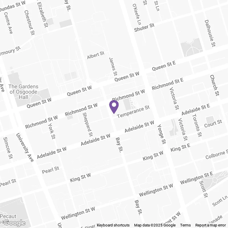 Map of Vancouver with Nelson Clinic pin