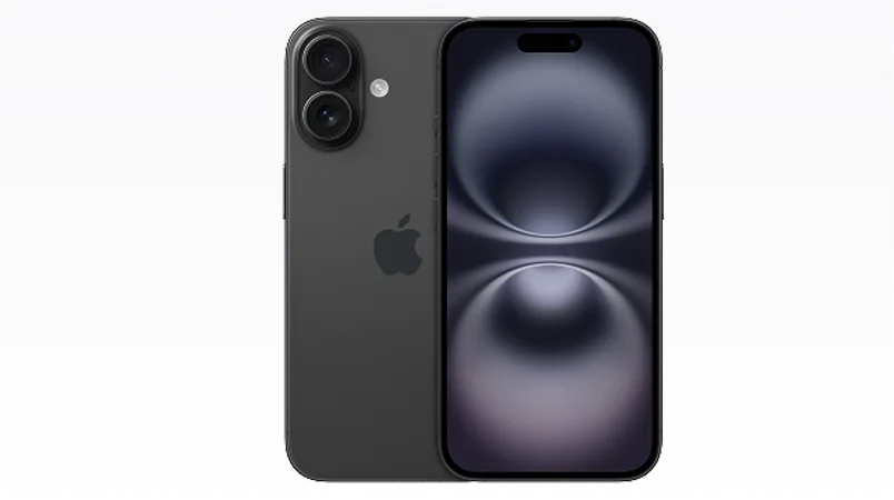 Vue de face et de dos de l'iPhone 16.