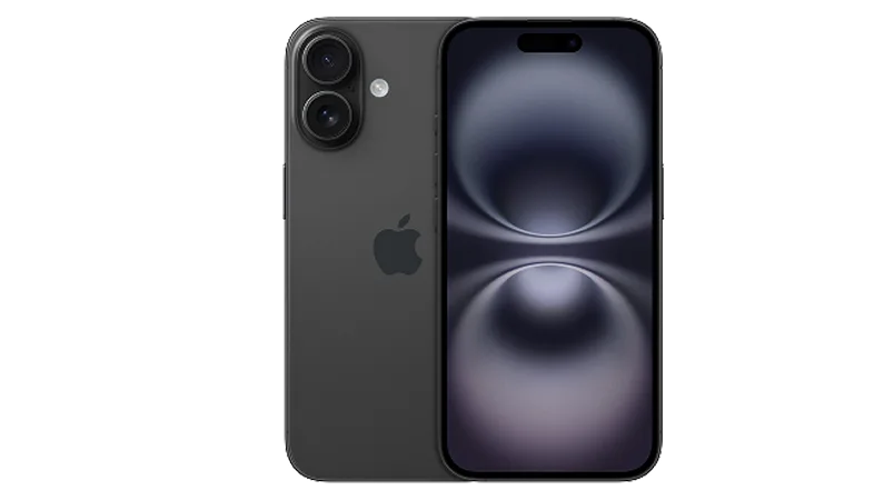 Vue avant et arrière du Samsung iPhone 16.