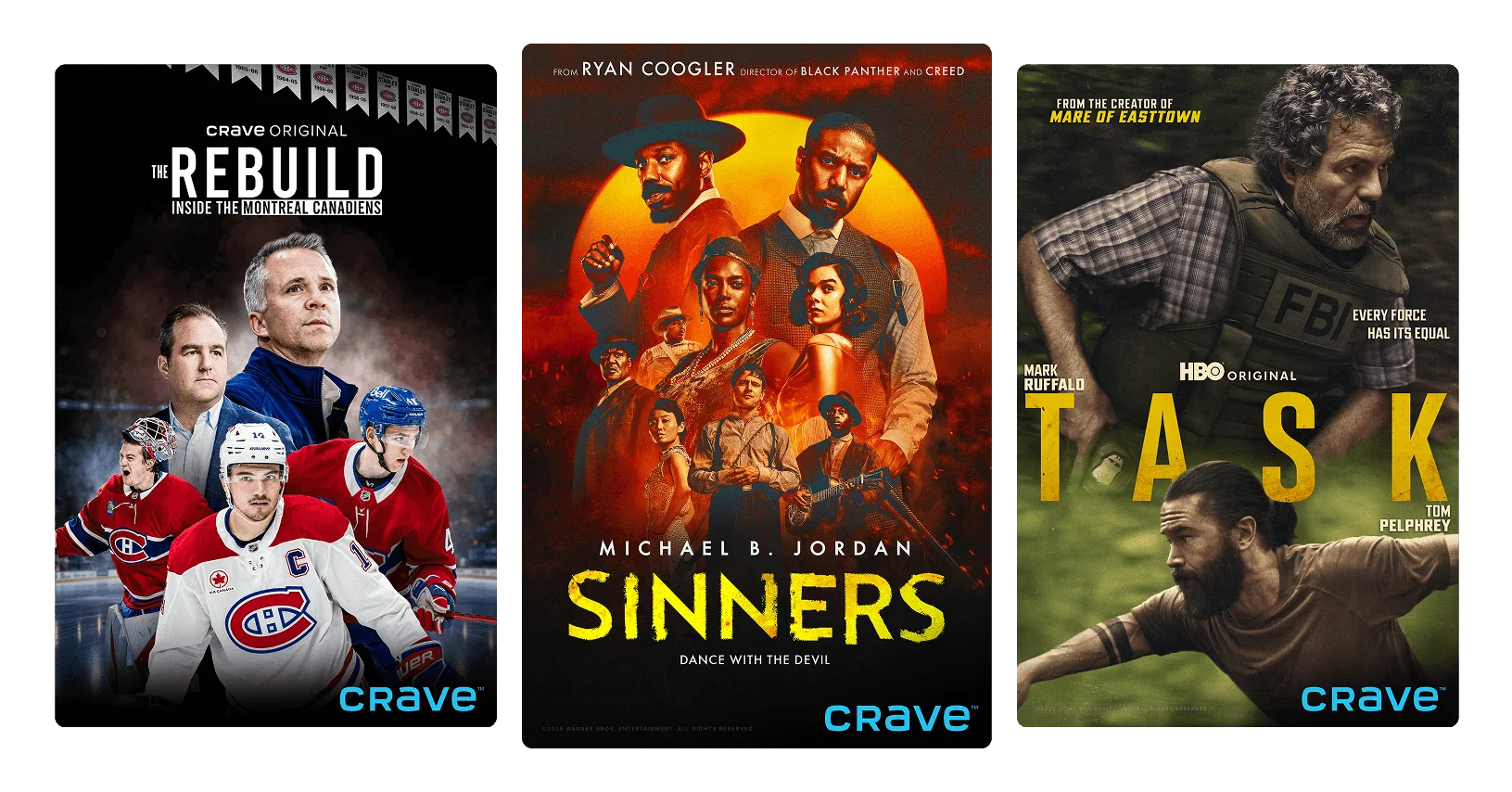 A small selection of the many hit Crave shows available to Crave subscribers