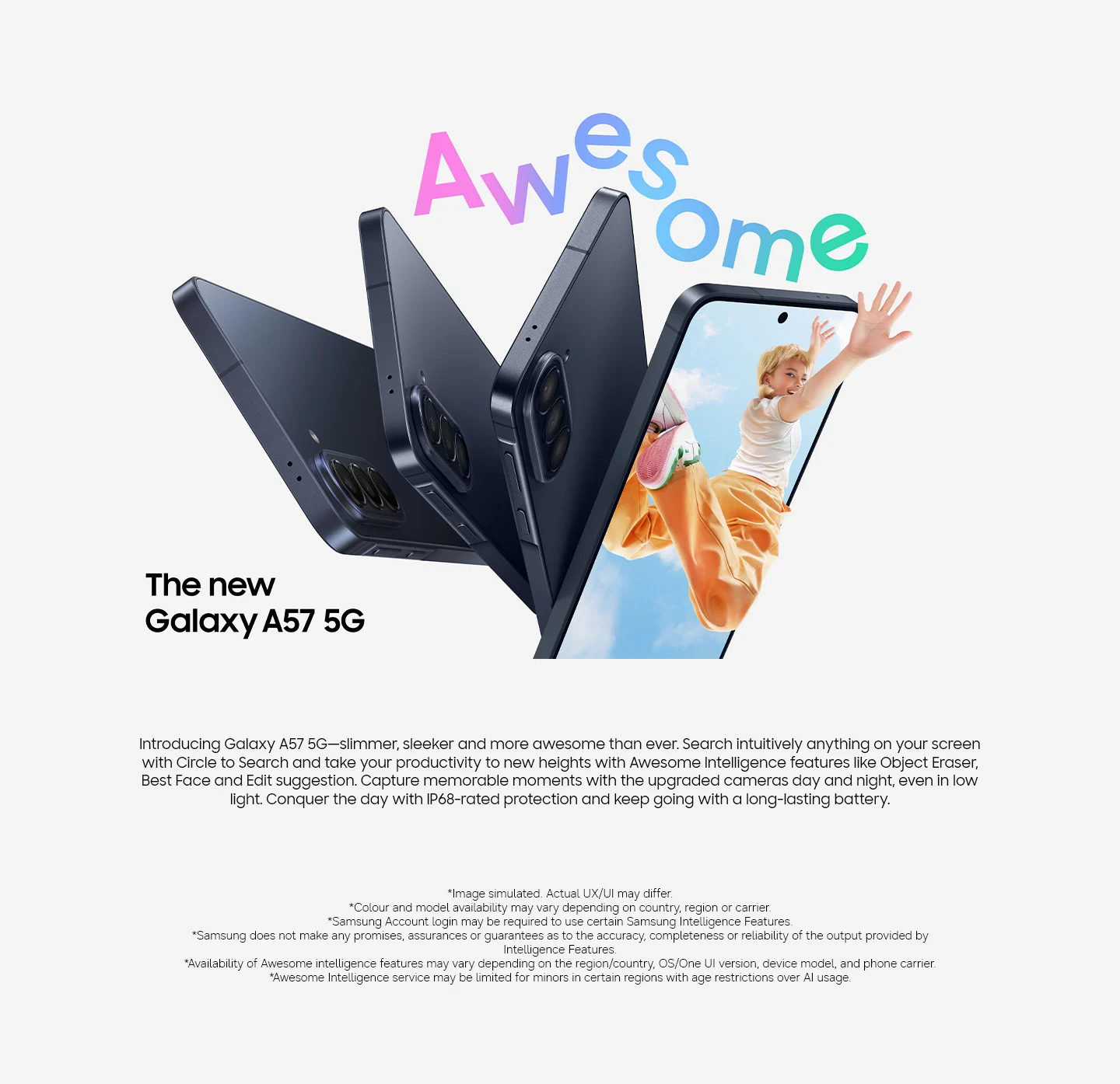 Introducing Samsung Galaxy A57 5G.