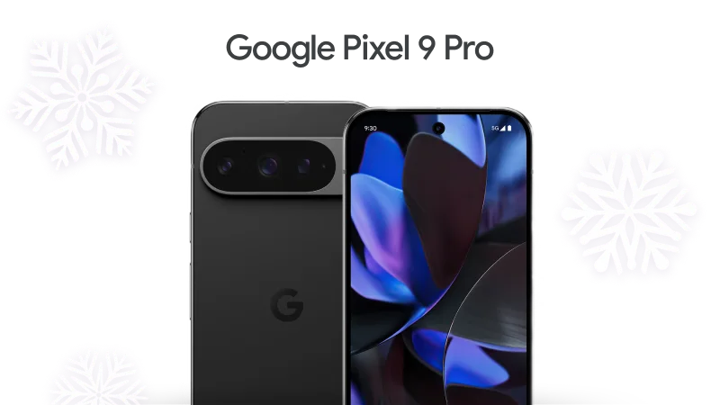 Vues avant et arrière du Pixel 9 Pro.