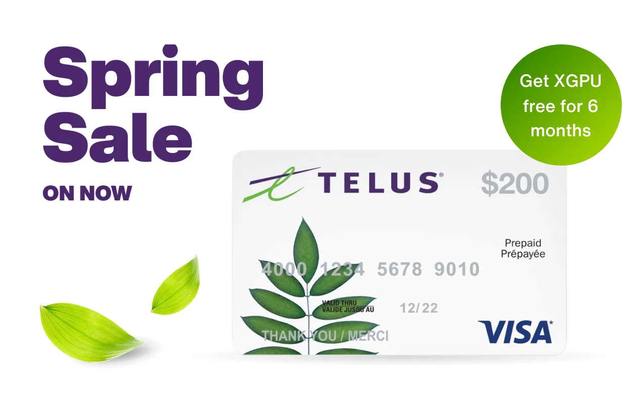 400 Prepaid Visa With Internet And Optik Tv Telus