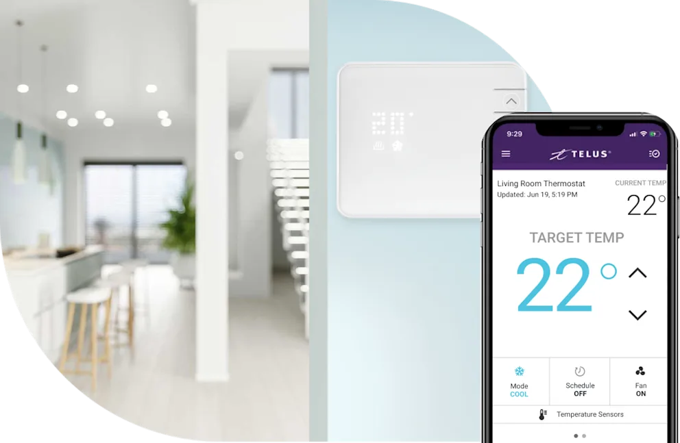 Thermostats intelligents, un composant de Maison connectée TELUS