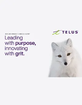 The cover of the 2023 TELUS Sustainability and ESG Report