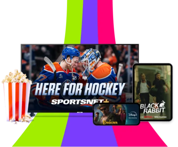 Movies and series from Netflix, Disney+ and Amazon Prime are shown.