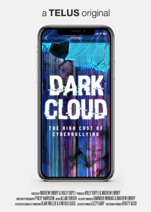 Une affiche promotionnelle de Dark Cloud, une émission à succès de TELUS TÉLÉ+