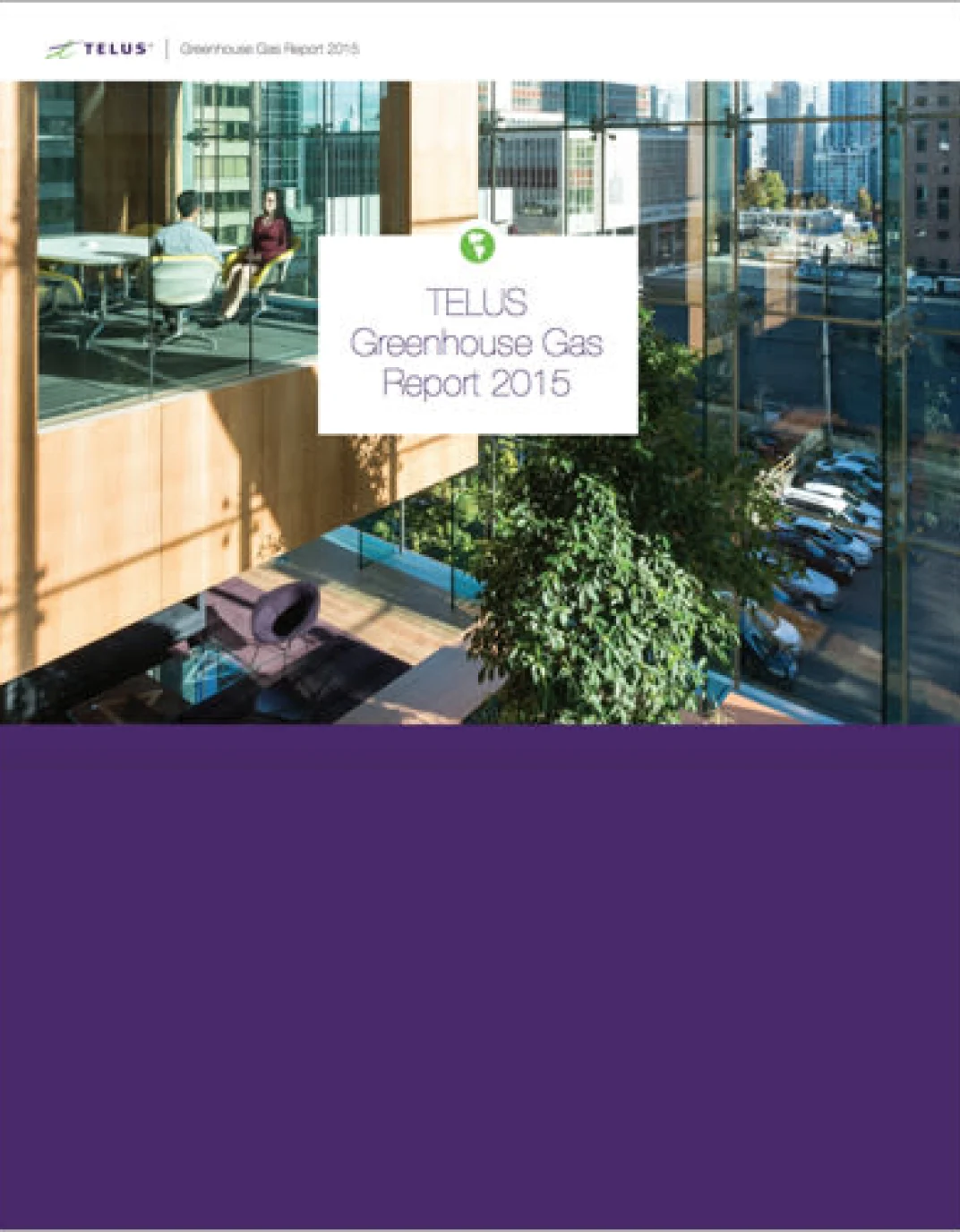The cover of the 2015 GHG Report