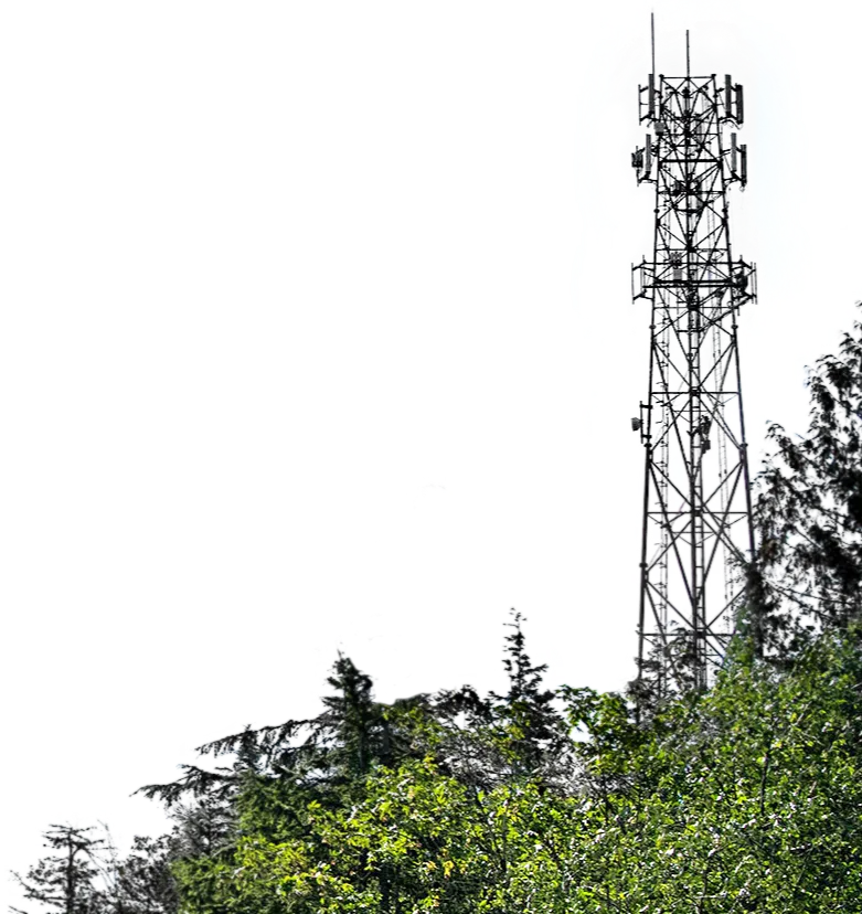 A 5G mobile cell tower