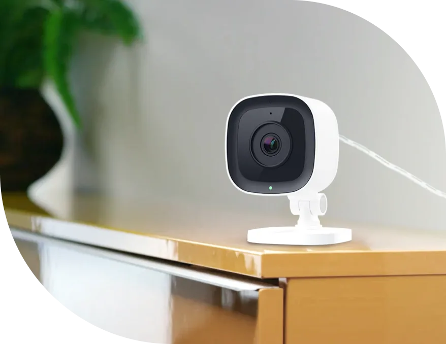 Indoor Wi-Fi Security Camera on table