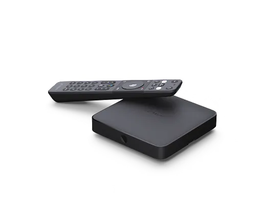 A TELUS digital TV box and a remote.