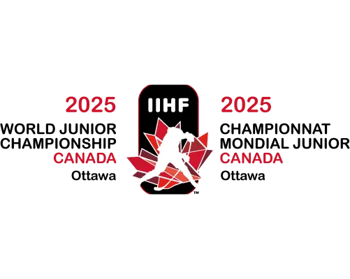 Logo for the 2025 World Junior Championship in Canada