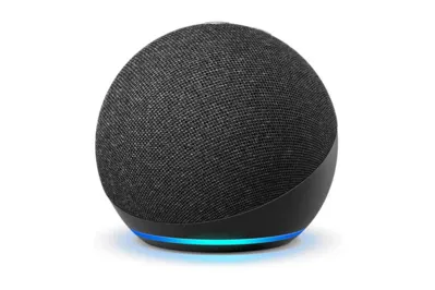 Un Echo Dot d’Amazon et ses dimensions : 10 cm sur 8,9 cm et un poids de 328 g. 