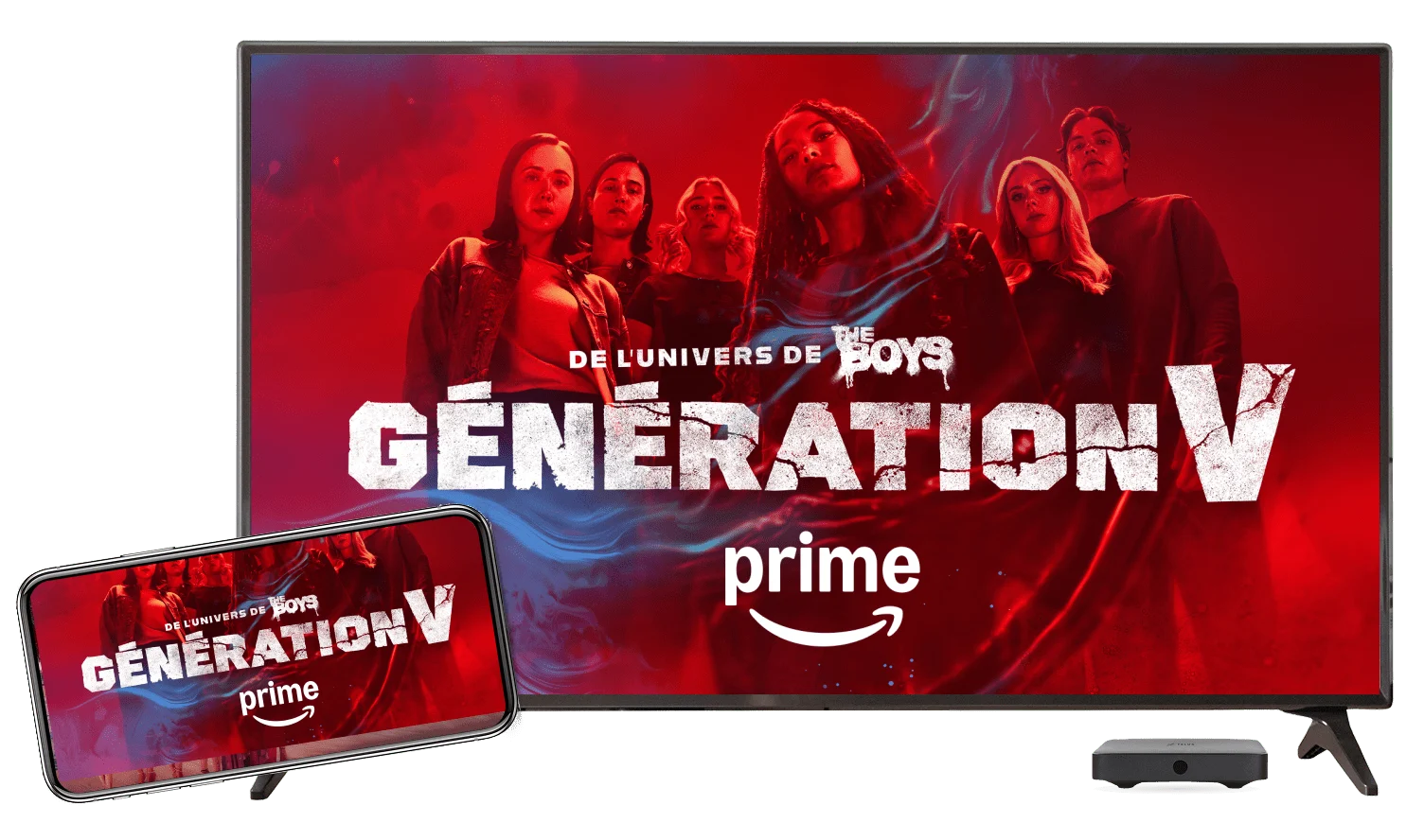  Poster on TV for Gen V Season 2