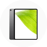 Tablettes. Vue arrière et vue de face d'une tablette.