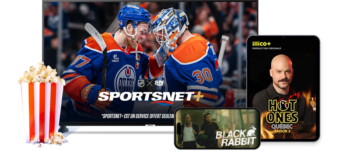 Des films et des séries de Netflix, Disney+ et Amazon Prime sont diffusés.