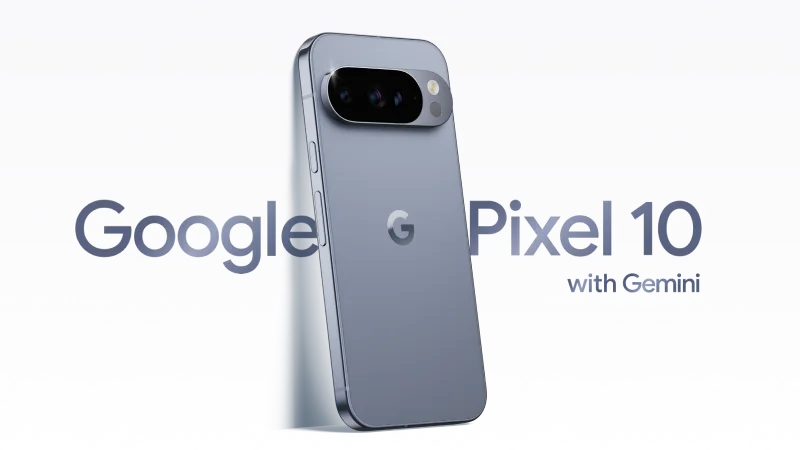 The back view of a Google Pixel 10 Pro.