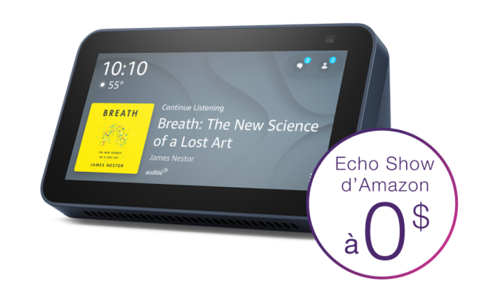 Obtenez un appareil Echo Show d’Amazon à 0 $.