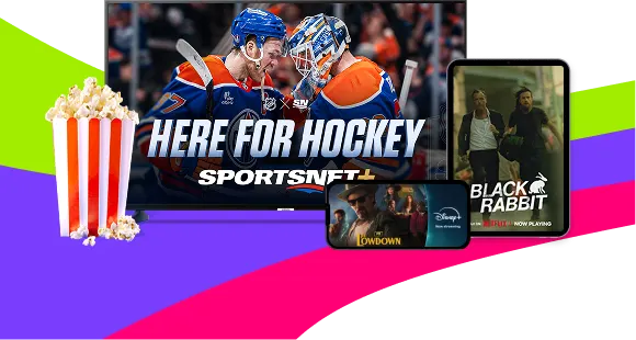 Movies and series from Netflix, Disney+ and Amazon Prime are shown.