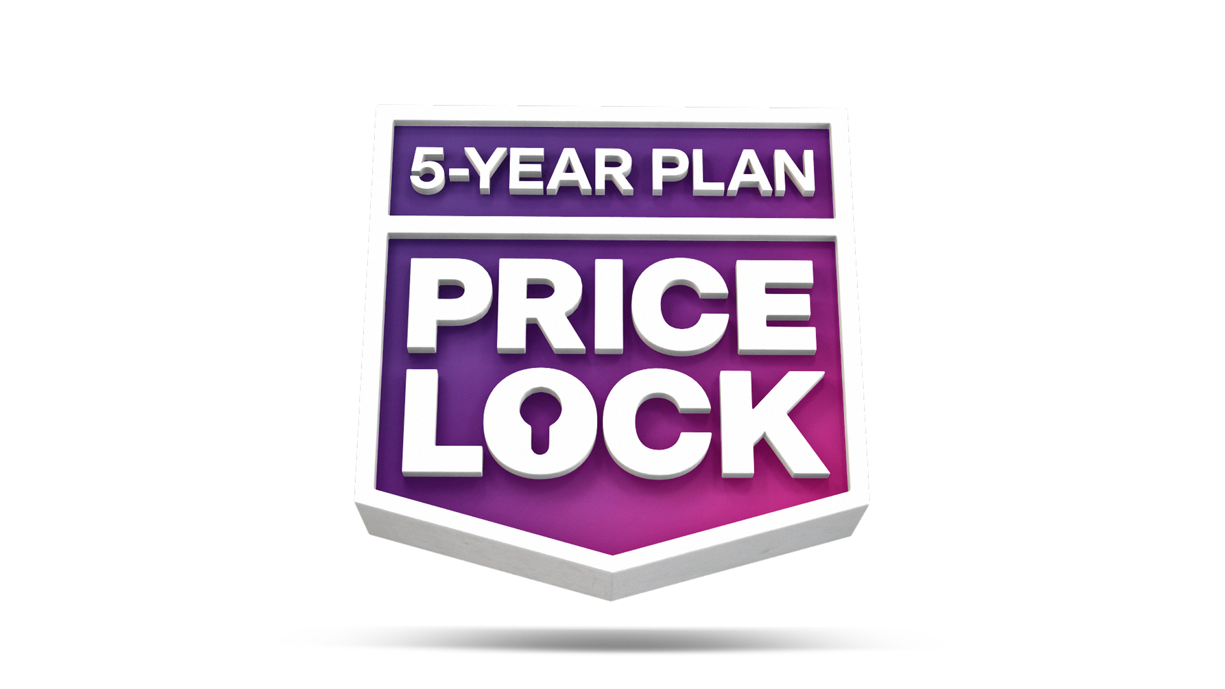 5-Year Plan Price Lock badge.