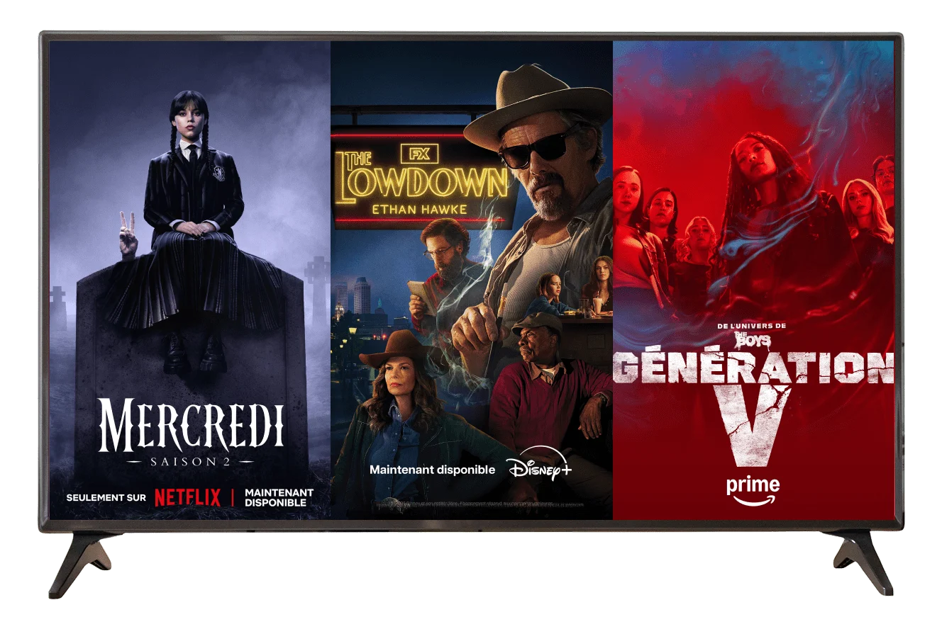 Poster: Wednesday Season 2 on Netflix Poster: The Lowdown on Disney+ Poster: Gen V Season 2