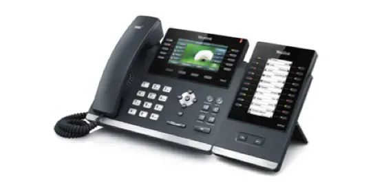 An image showing an example of a reception phone.