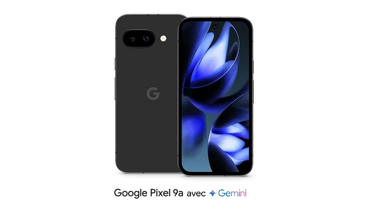 Vue avant et arrière du Google Pixel 9a.