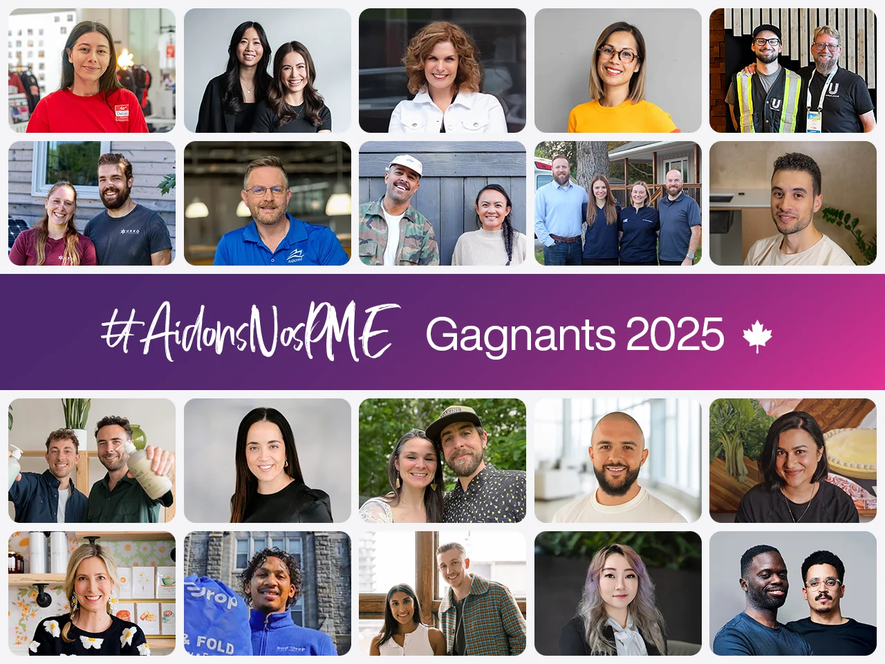 AidonsNosPME - Gagnants