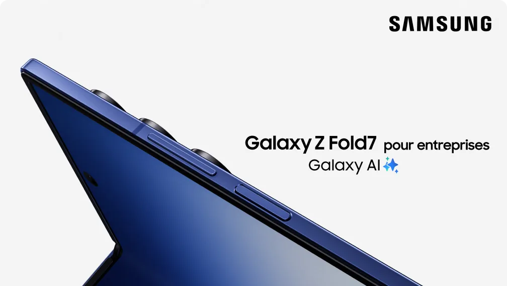 Vues avant et arrière du Galaxy Z Fold7
