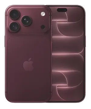 Vue avant et arrière de l'iPhone 18 Pro Max en Burgundy.