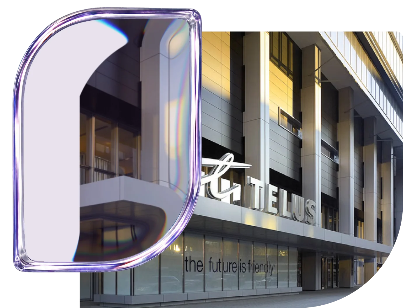 Exterior view of a TELUS building