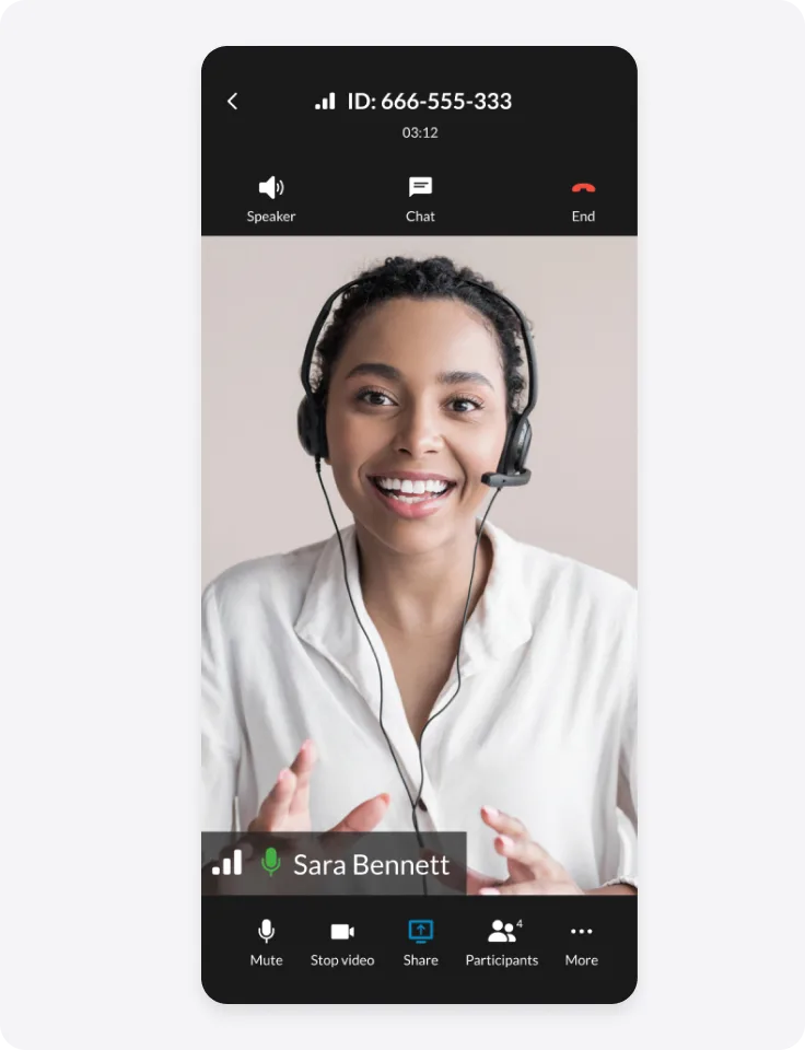 Organisez instantanément des réunions par vidéoconférence
