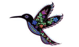 A depiction of the Hummingbird which signifies hope and inspiration