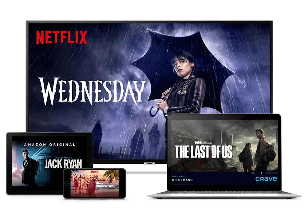 Optik TV Apps Netflix, Prime Video, & More TELUS