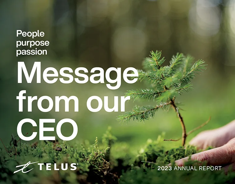 Message from our CEO cover