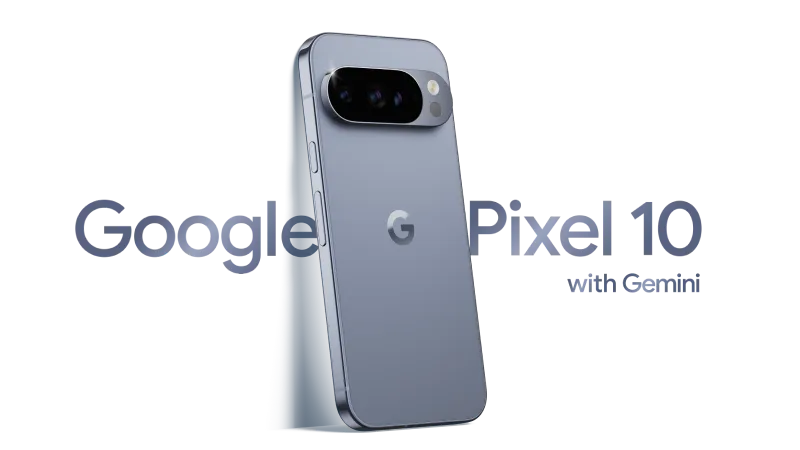 The back view of a Google Pixel 10 Pro.